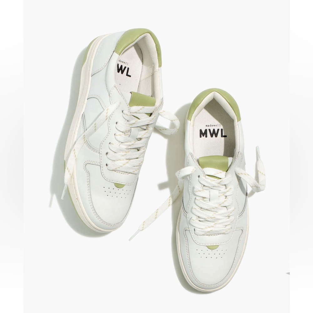 Madewell Court Low-Top Sneakers in White and Green Size 9
Faded Seagrass Multi